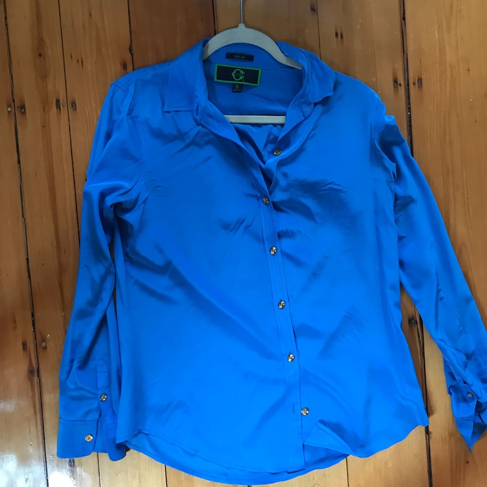 Blue silk C Wonder Blouse